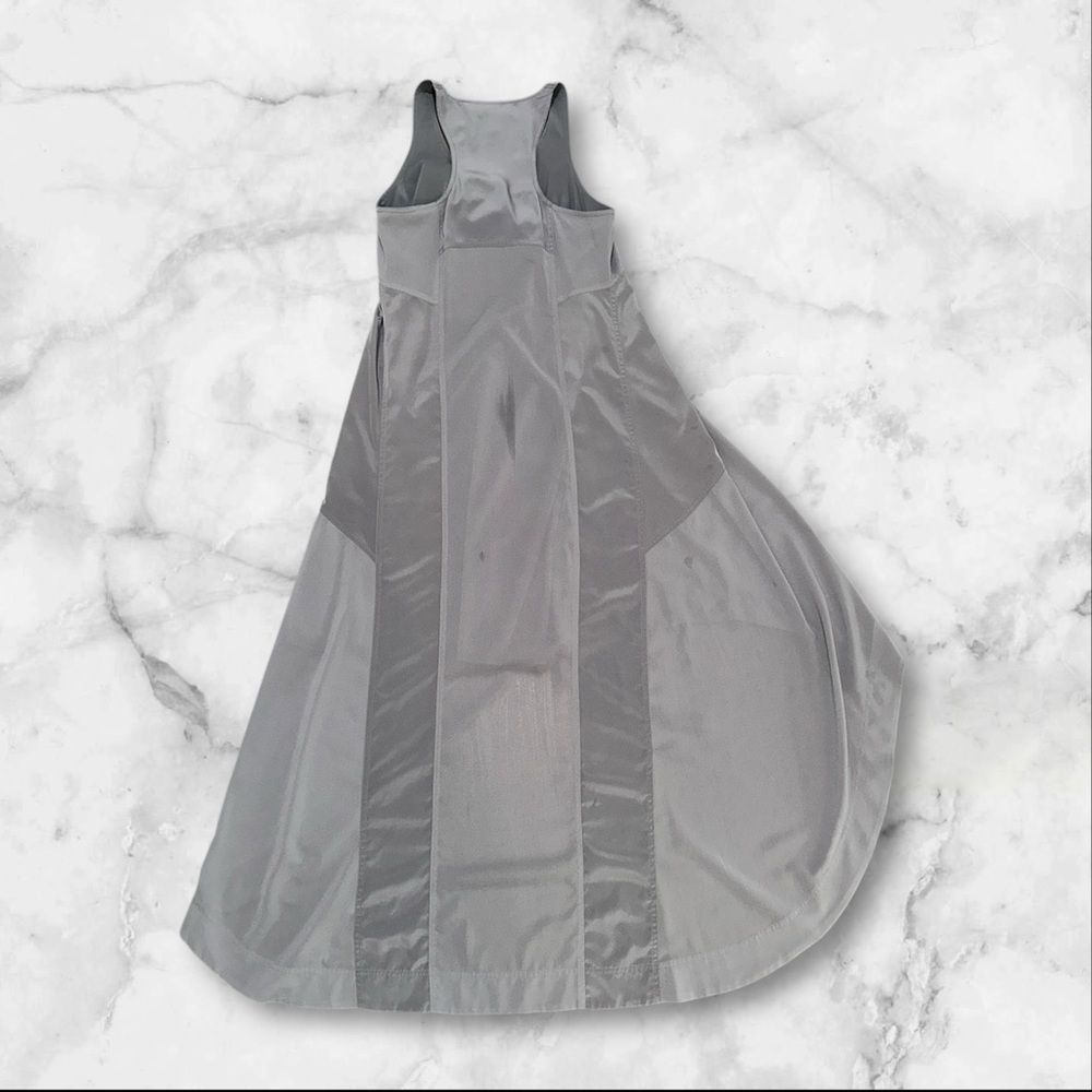 Kenneth Cole Gray Sleeveless A-Line Midi Dress | Modern Minimalist | Size S - Picture 8 of 8